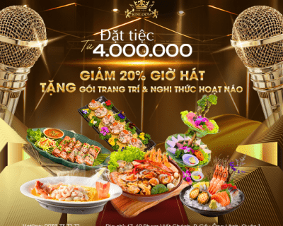 Anniversary celebration hosted in a karaoke venue